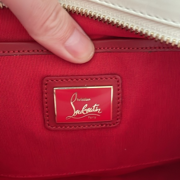 EUC Christian Louboutin LoubiPosh Valentines Spiked Clutch w/ chain,dust bag,box - Picture 13 of 17